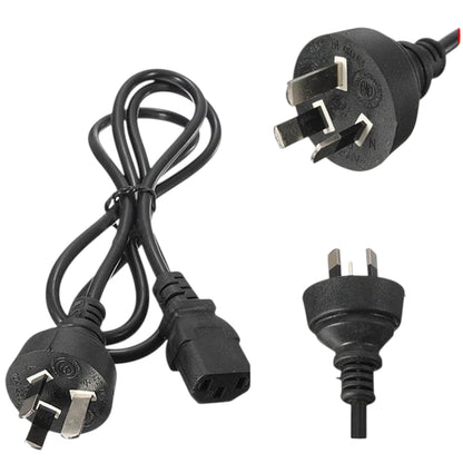 Power cord 3 pin plug NZ showing full 12 metre length
