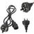 Power cord 3 pin plug NZ showing full 12 metre length