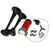 Dual air horn 12V car horn set showing chrome trumpet detail