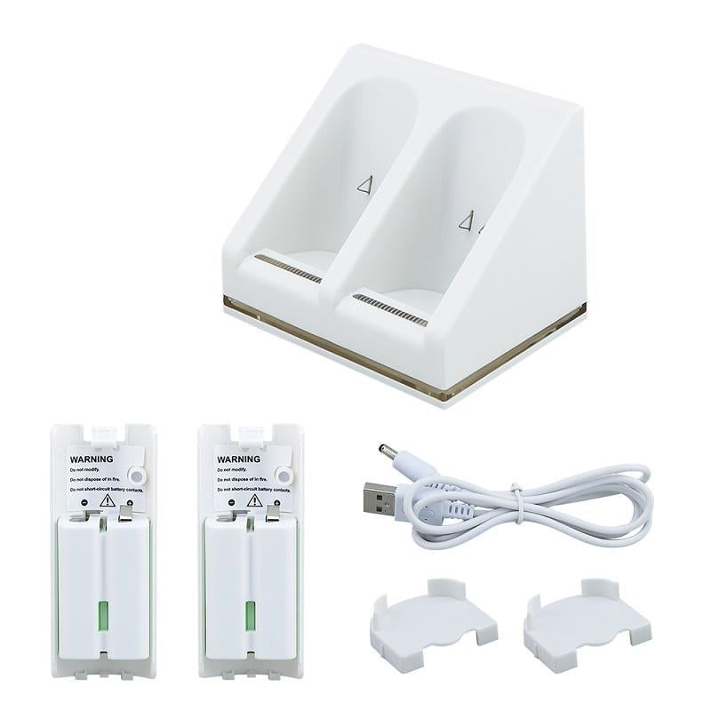 Wii controller charger docking station in white plastic