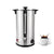 Hot water urn 15L side view showing plastic water tap