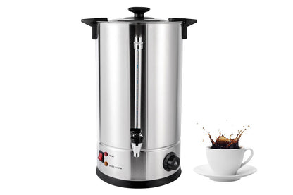 Electric hot water urn 15L with stainless steel locking lid
