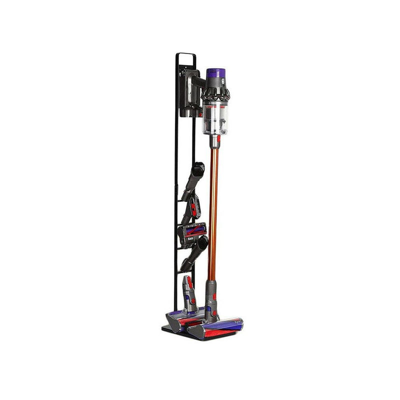 Freestanding vacuum stand for Dyson V6 showing full height
