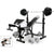 Adjustable weight bench black colour with padded foam seat