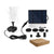 Solar water fountain black ABS pump with solar panel