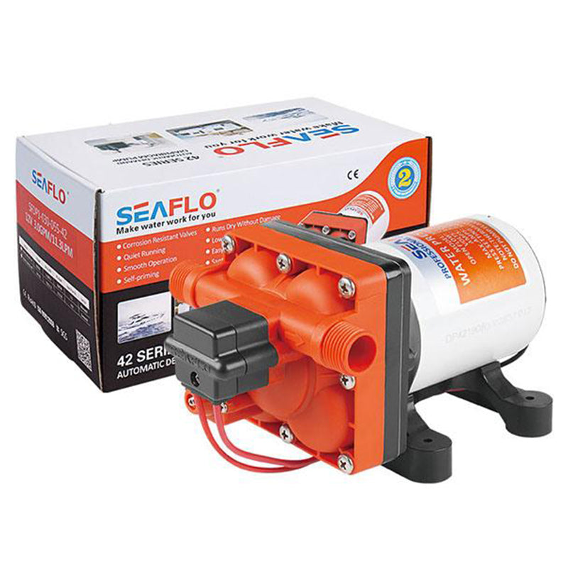 SEAFLO 12V Diaphragm Pump 3.0GPM 55PSI SFDP1-030-055-42