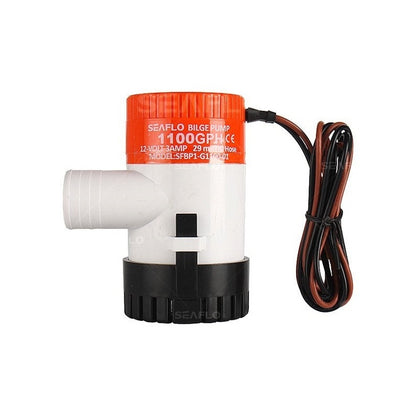 Bilge pump 1100GPH side view showing compact design