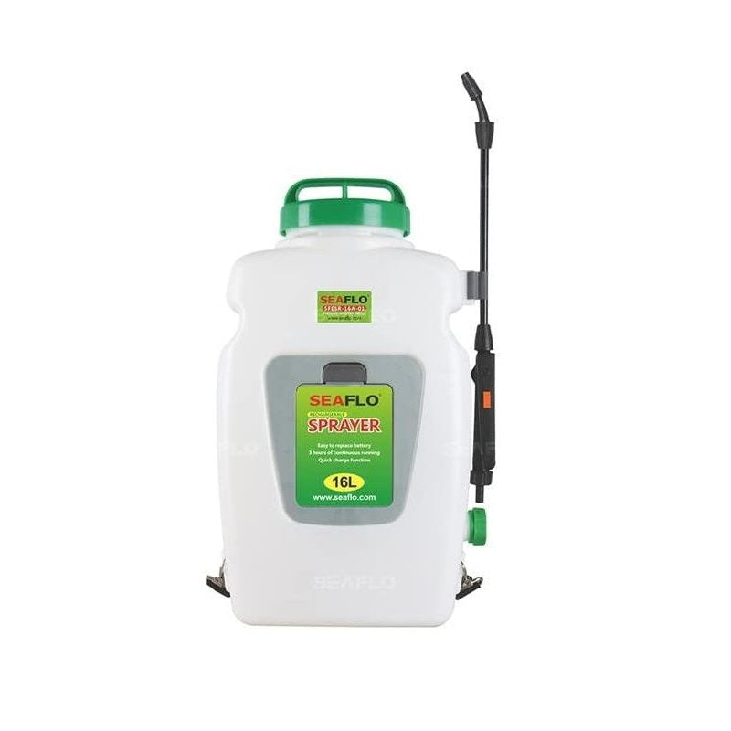 Back pack sprayer 16 litre side view showing adjustable nozzle