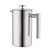 Coffee plunger stainless steel body with glass carafe