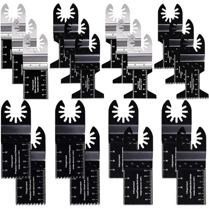 Oscillating saw blades 20PCS set showing alloy steel material