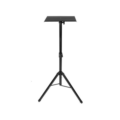 Laptop stand projector stand black steel tripod base view