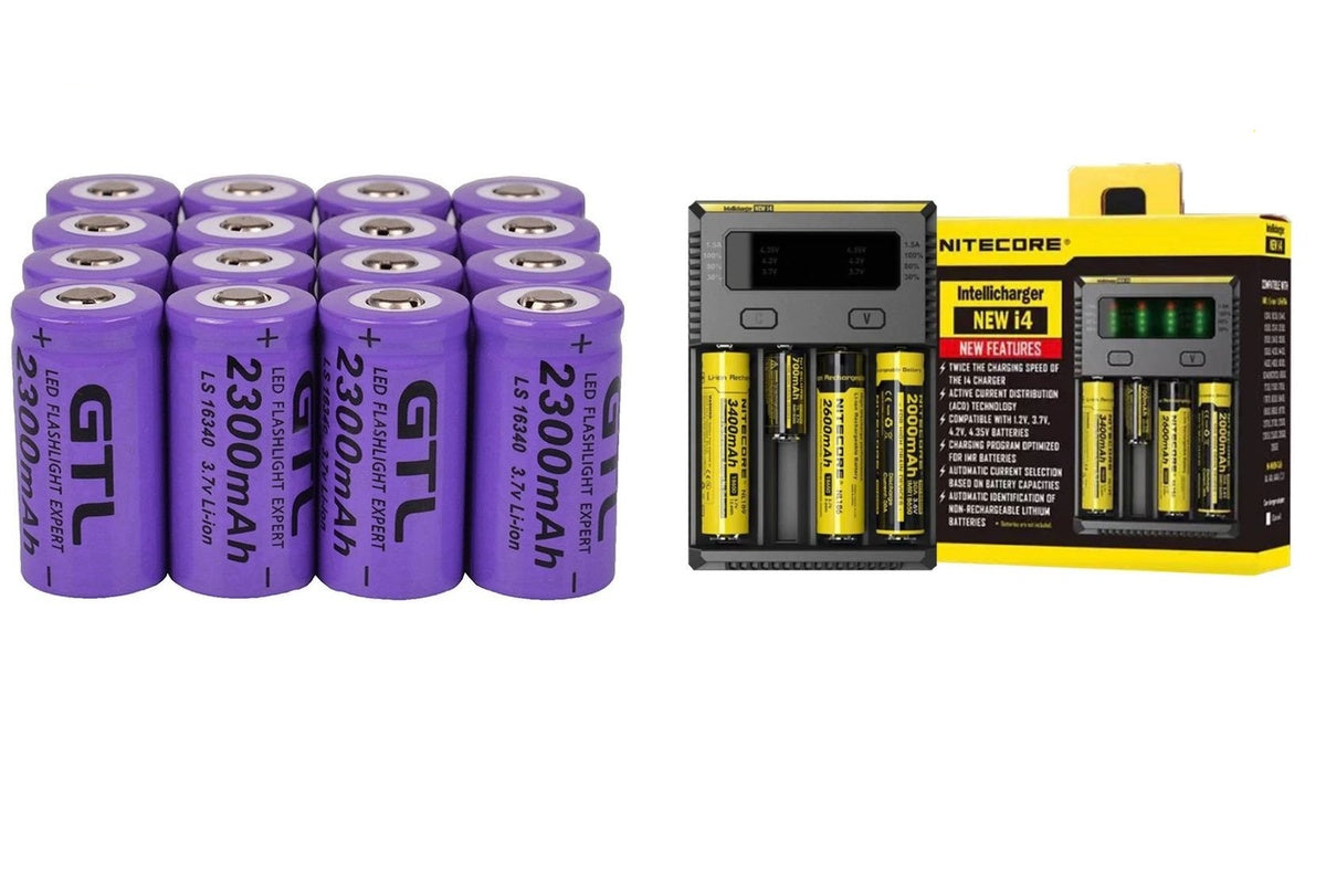 Close up of CR123A rechargeable battery for Arlo cameras