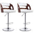 Bar stool chairs white wooden armchair side view