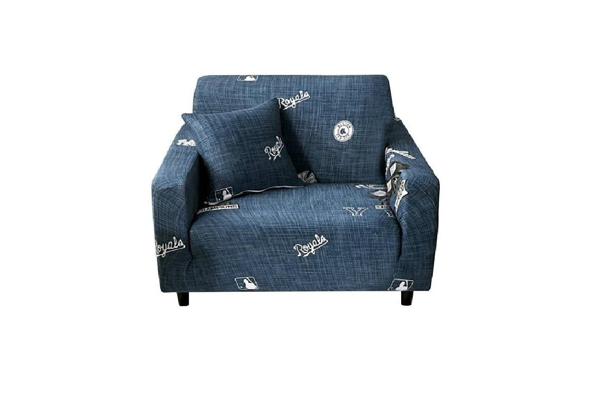 Close up of elastic fabric on sofa cover couch cover