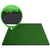 Indoor outdoor golf practice mat showing green turf surface