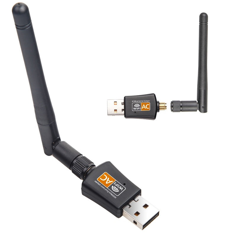 USB Wifi adapter AC600M showing external antenna detail