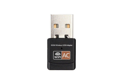 Close up of USB Wifi adapter AC600M metal and plastic body