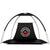 Golf practice net 3M showing full tent shape design in black