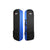 Golf travel bag with wheels in black and blue nylon material