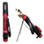 Golf travel bag with stand showing black and red colour