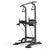 Power Tower pull up bar dip station showing adjustable height feature