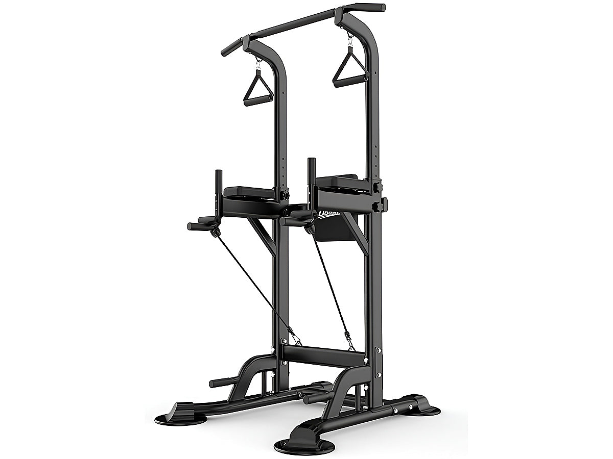Power Tower Pull Up Bar Dip Station Bench