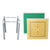 Foldable mahjong table with green felt playing surface
