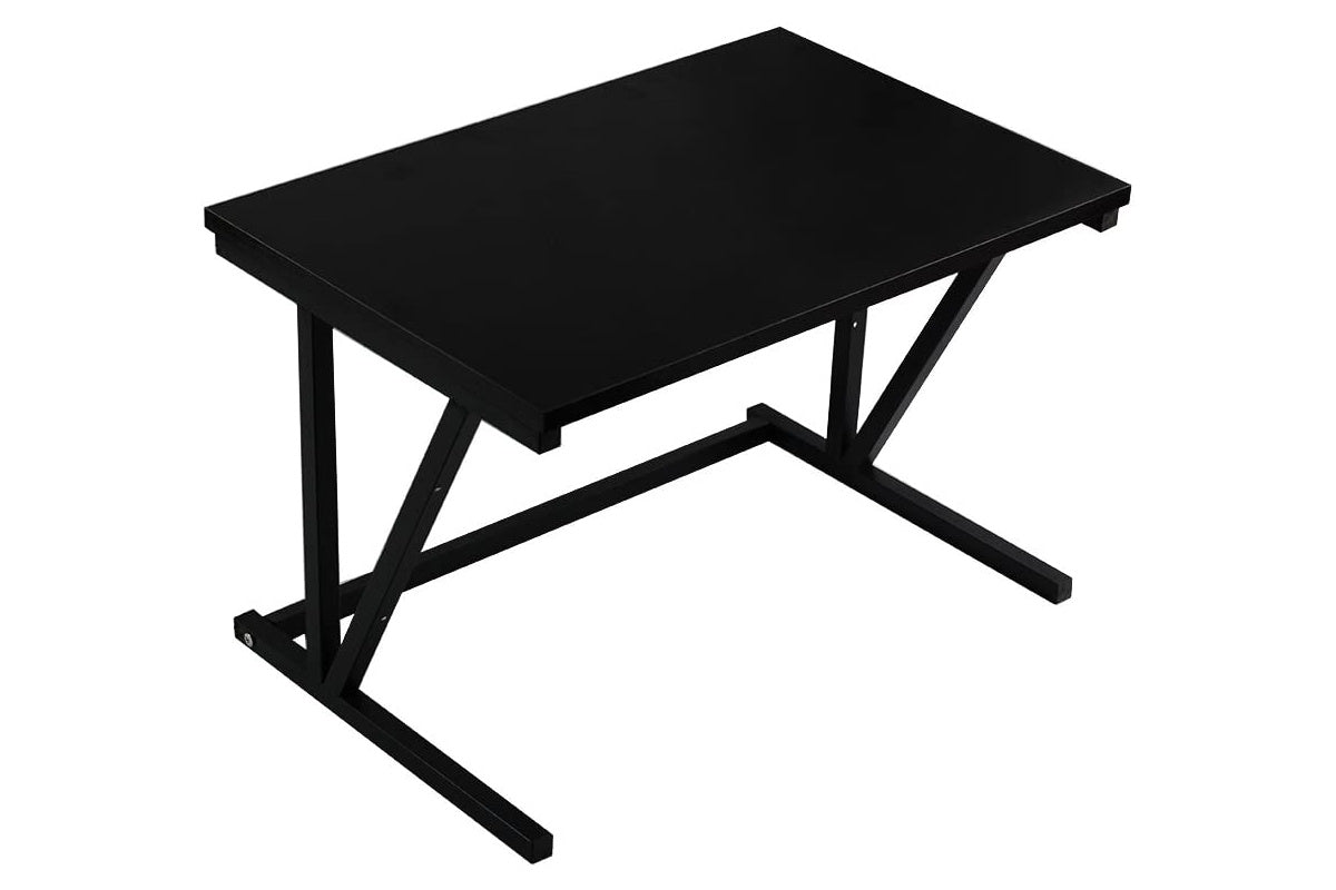 Side angle of microwave kitchen shelf rack showing two tiers