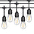 Festoon lights string lights 15M showing warm vintage Edison bulbs