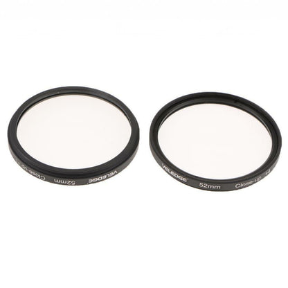 52mm close up macro lens filter set screws onto camera lens