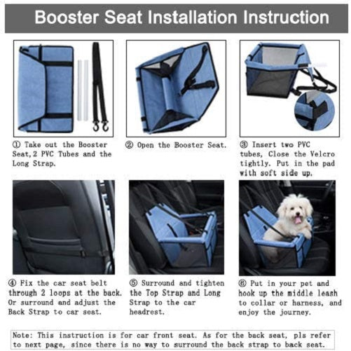 Pet Booster Car Seat Dog Puppy