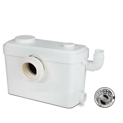 Front view of macerator sewage pump showing 600W motor