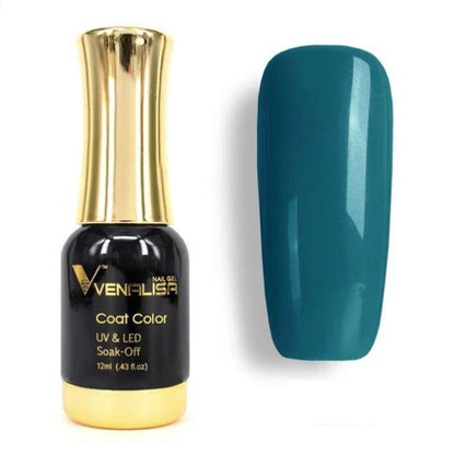 Gel nail polish aquamarine 12ml bottle front view