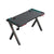 Gaming desk table 140cm black top with carbon fibre surface