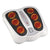 Far infrared foot massager showing silver colour and compact size