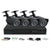 Wireless security camera system CCTV showing front view of 4 channel DVR