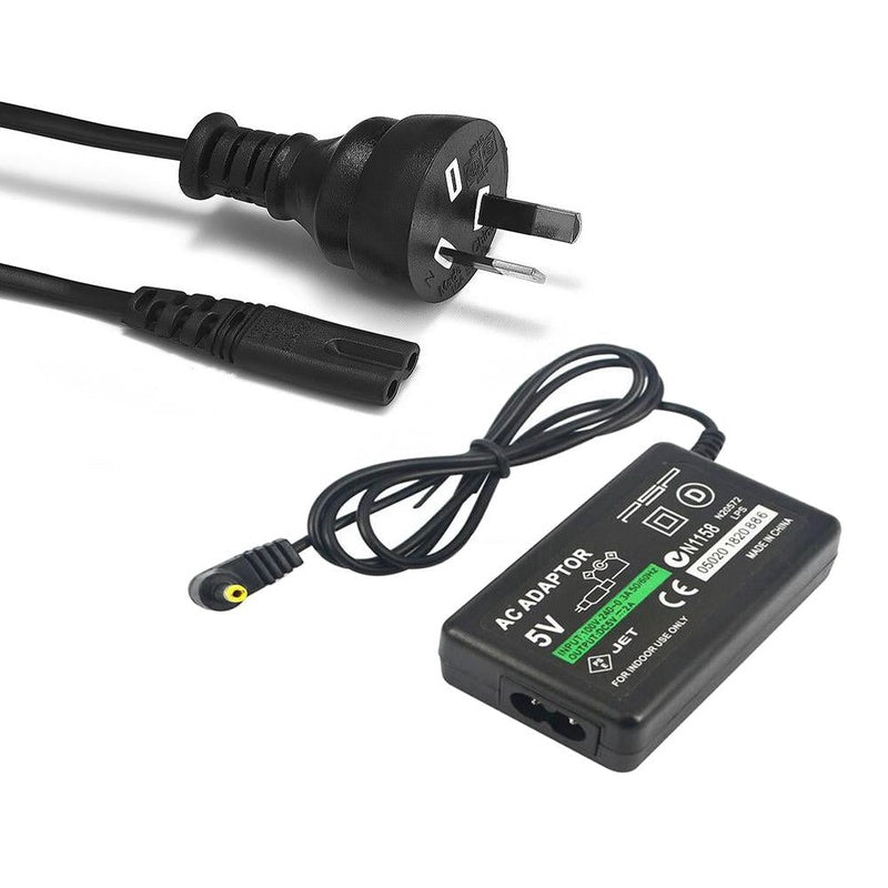 PSP charger wall adapter showing front view with power plug