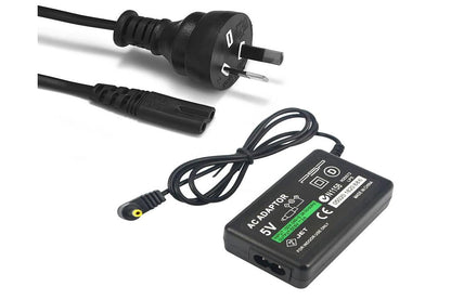 Side angle of PSP charger compatible with Sony PSP 1000 series