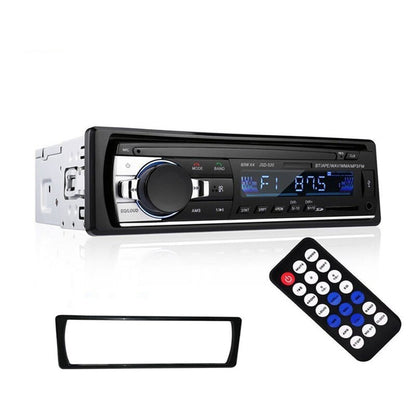 Front view of Car Stereo JSD-520 showing Bluetooth and FM display