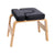 Yoga stool headstand bench stool showing black birch wood frame