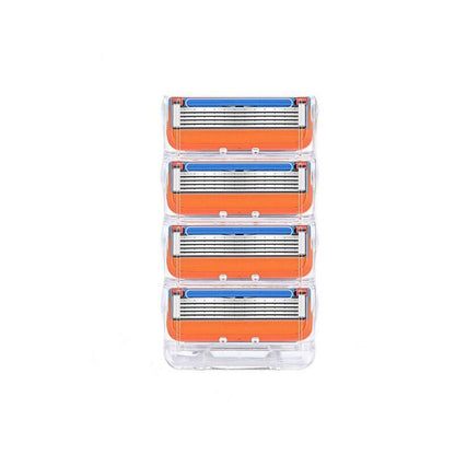 Gillette Fusion replacement razor blades pack showing four cartridges