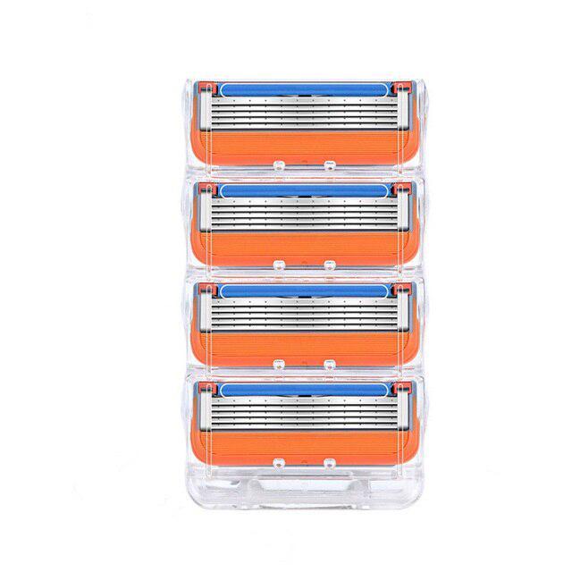 Replacement razor blades showing compact design and easy fit