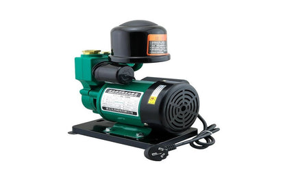 Close-up of copper coil motor in self-priming water pump