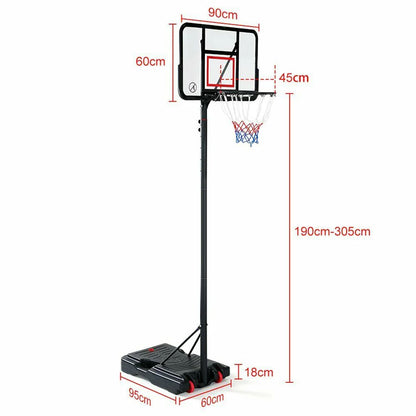Adjustable Portable Basketball Stand Hoop