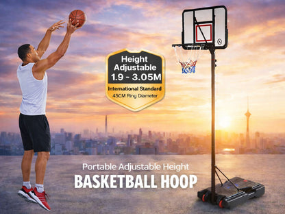 Adjustable Portable Basketball Stand Hoop