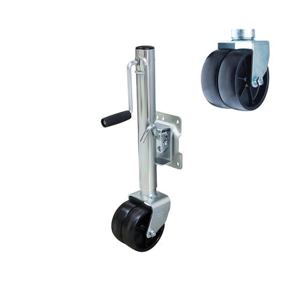 Jockey wheel heavy duty 1500lbs showing galvanised steel frame