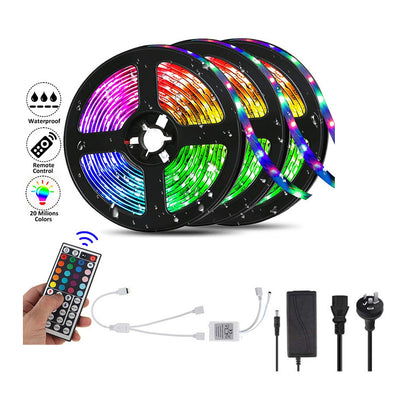 LED strip light RGB showing full 20 metre length