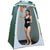 Camping shower tent in silver-coated polyester fabric