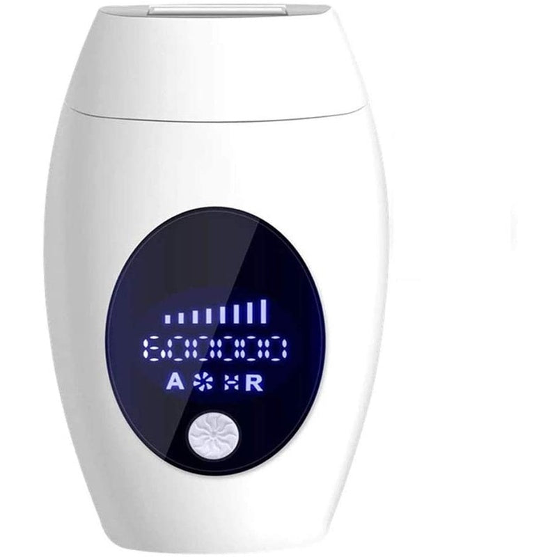 IPL laser hair removal device showing front view with LCD screen