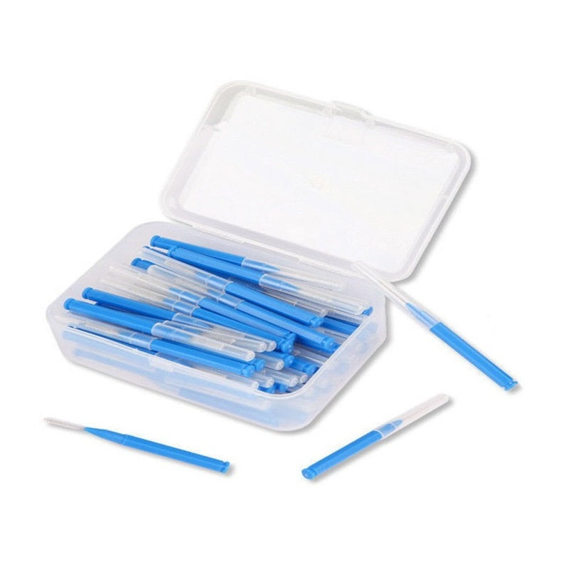 Interdental brushes 17mm blue pack of 60 for dental care